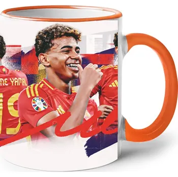 Hrneček s potiskem Yamal, Barva Oranžová, Velikost 330 ml, Canvas Keramický hrnek s barevným uchem Bezvatriko.cz 2656