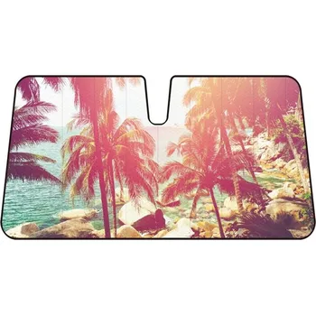 Stínítko do auta Carface Clona na čelní sklo SUMMER PALM TREE II 140*68cm