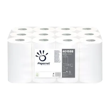 Podlahový mycí stroj Ručníky v roli Centrefeed Standard, mini, 1 vr., bílé, 117 m, 12 ks