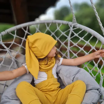 Čepice Čepice Yháček s oušky, žebrovaná, mustard Velikost:: L