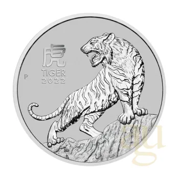 1 unce platinová mince Austrálie Lunar III tygr 2022