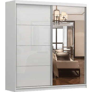 Šatní skříň IDZ Šatní skříň MULTI 35, 203 cm Barva dřeva: Bílá