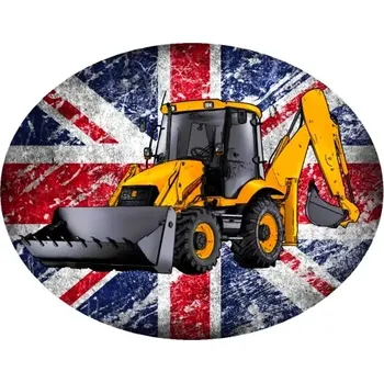 Nášivka Nažehlovačka s bagrem JCB 3CX (digitální nažehlovačka )