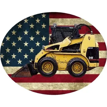 Nášivka Nažehlovačka s bagrem Caterpillar 248D bobcat (digitální nažehlovačka )