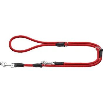 Obojek pro psa HUNTER FREESTYLE nastavitelné vodítko - červená 8/200 Hunter