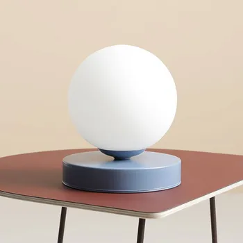 Lampička ALDEX Stolní lampa Joel, výška 17 cm, modrá/bílá modrá, bílá matná 1 x 10 W LED - Doprava zdarma