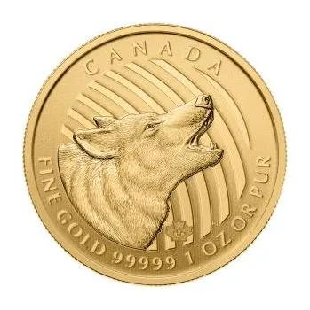 1 unce zlatá mince Call of the Wild - Howling Wolf 2014