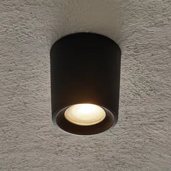 Lampička Fumagalli Svítidlo Livia 9,6 cm černá/matná syntetická pryskyřice GU10 CCT černá, matná 1 x 3,5 W LED