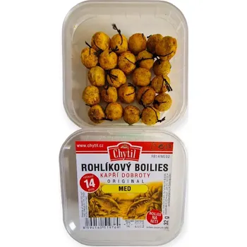 Rohlíkový boilies 14 mm, 32 g Med (Boilies na rychlé chytání)
