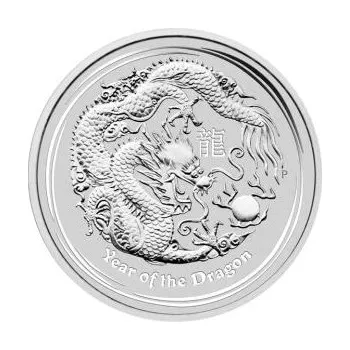 10 kilogram stříbrná mince Austrálie Lunar II drak 2012