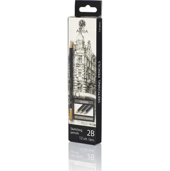 Grafitová tužka Astra ARTEA ARTEA Umělecká skicovací šestihranná tužka, tvrdost 2B, 206118003