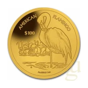 1 unce zlatá mince British Virgin Islands Flamingo 2021