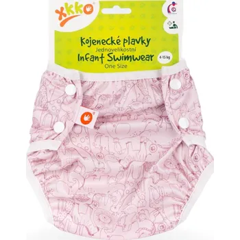 Kojenecké plavky Jednovelikostní kojenecké plavky XKKO - Safari Mesa Rose