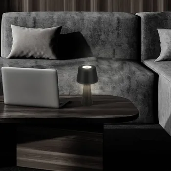 Venkovní osvětlení Briloner Stolní lampa LED Kihi s dobíjecí baterií, černá LED celkem 3,5 W - Doprava zdarma