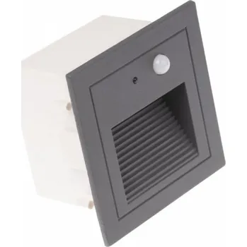 LED panel LED vestavné svítidlo PIR-LOPEN-G-IP65 šedé, Vyzařovaná barva Denní bílá