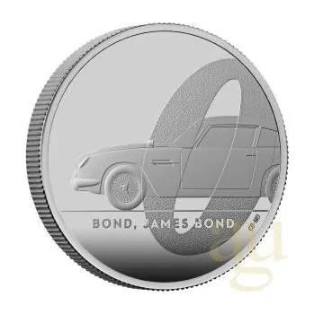 2 unce stříbrná mince Großbritannien James Bond 007 DB5 - 2020 leštěná deska