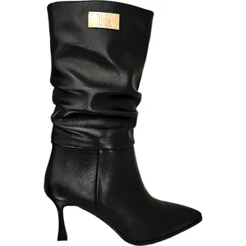 Dámské kozačky Kozačky Laura Biagiotti WK Kid Black Velikost: 37