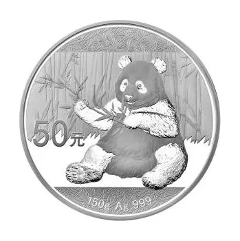 150 gramů stříbrná mince China Panda 2017 proof