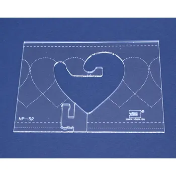 Příslušenství k šicímu stroji Quiltovací pravítko bordura srdce NP-S2