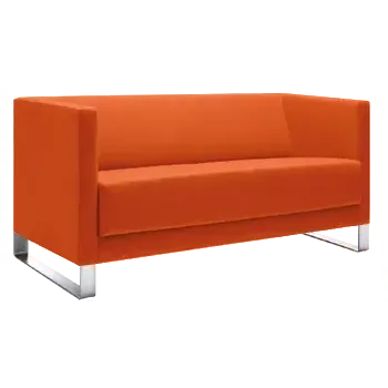 Sedací souprava VELA - 2,5V, křeslo, koženka SL 24 - koženka oranžová