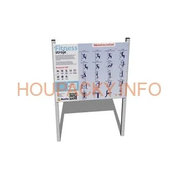 Informační tabule s provozním a cvičebním plánem pro fitness IT201K