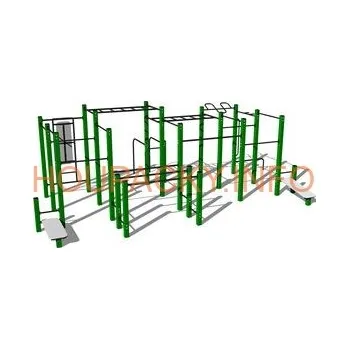 Hra na zahradu Street workoutová sestava WS030GD - zelená