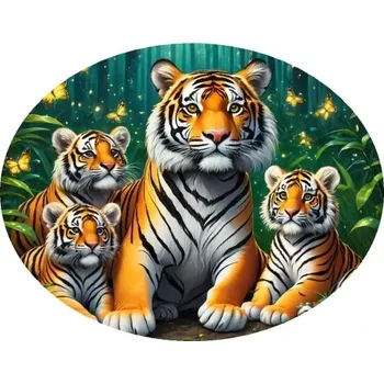 Nášivka Nažehlovačka s tygrem (digitální nažehlovačka)