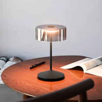 Venkovní osvětlení Sigor Nabíjecí stolní lampa Numotion LED, černá, sklo, IP54, stmívatelná - délka kabelu 120 cm půlnoční černá, čirá LED celkem 2,2 W - Doprava zdarma