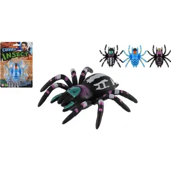 Figurka Teddies Pavouk lezoucí po skle plast 8cm 3 barvy