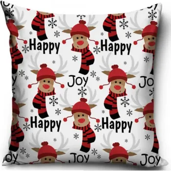 Povlak na dekorativní polštářek Carbotex Vánoční povlečení na polštářek HAPPY, 40/40cm, PNL225102