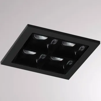 Lampička Molto Luce Liro LED podhledové světlo černá 34° 3&nbsp;000 K - stropní výřez - délka 6,2 cm, šířka 6,2 cm; tloušťka stropu 0,1 - 2 cm černá (RAL 9005) LED celkem 6 W - Doprava zdarma