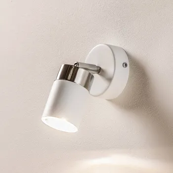 Lampička Eko-Light Stropní bodové světlo Joker, bílé/stříbrné, jednožárovkové - Délka bodovky 8 cm bílá, stříbrná 1 x 35 W - Doprava zdarma