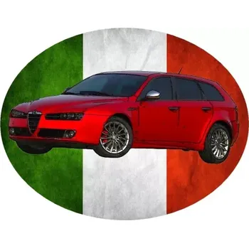 Nášivka Nažehlovačka Alfa Romeo 159 Sportwagon (digitální nažehlovačka s osobním autem)