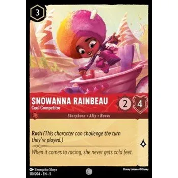 Sběratelská karetní hra Lorcana SSK 110/204 Snowanna Rainbeau - Cool Competitor - Shimmering Skies Stav: Near Mint, Verze: HOLO
