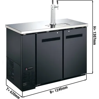 Vinotéka G.Gastro Chladič piva s výčepním zařízením - pro 2 x 50L sudy