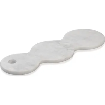 Dekorativní podnos SKAGEN 40 cm, šedá, mramor, Humdakin