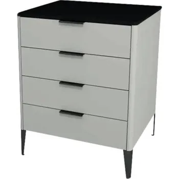 Koupelnový nábytek Koupelnová skříňka pod umyvadlo Devo Lotos ocelově šedá/černá 60 x 76 x 53 cm LF-SUS4S60x76-F105