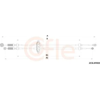 Tažné lanko, ruční převodovka, , COFLE, 92.2CB.HY011