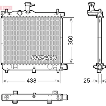 Chladič motoru Chladič, chlazení motoru, , 253100X110, DENSO, DRM41021