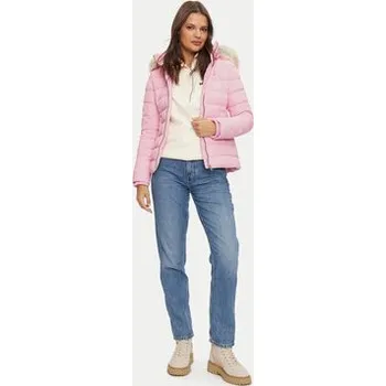 Pánská bunda Tommy Jeans Vatovaná bunda Basic DW0DW18312 Růžová Slim Fit S