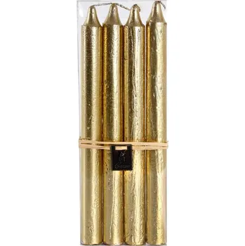 Rustikální svíčka 24cm PROVENCE 4ks zlatá