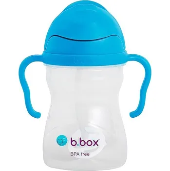 dětská jídelní sada B.BOX Hrneček s brčkem - kobaltově modrý