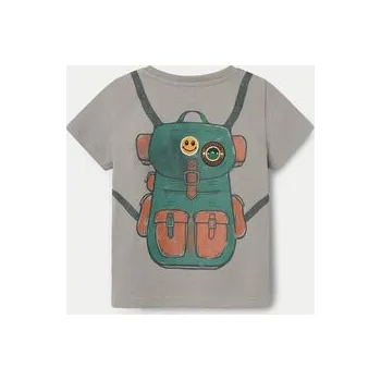 Pánské tričko NAME IT T-Shirt 13232049 Šedá Regular Fit 80