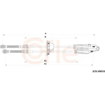 Tažné lanko, ruční převodovka, , COFLE, 92.2CB.VK033