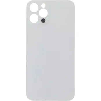 Náhradní díl pro mobilní telefon Zadní kryt baterie se zvětšeným otvorem na kameru + lepení pro iPhone 12 Pro OEM - Stříbrný