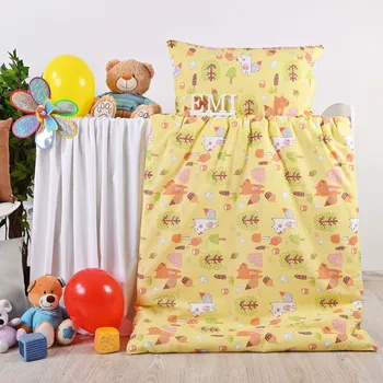 Povlečení Povlečení dětské Veverky žluté EMI: Polštář 90x70