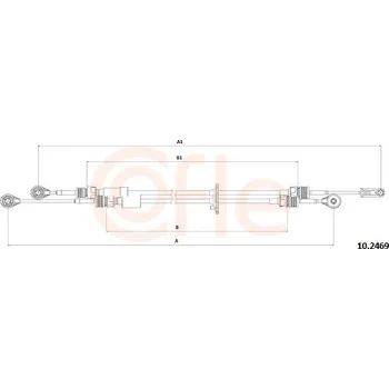 Tažné lanko, ruční převodovka, , COFLE, 92.10.2469