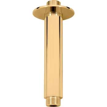 Tyč na sprchový závěs Slezák Rav držák stropní pro hlavovou sprchu 15 cm lesklá zlatá MD0311ZK