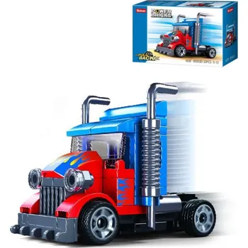 Stavebnice Sluban Sluban Power Bricks Tahač auto zpětný chod 50 dílků (stavebnice)