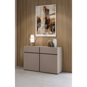 Komoda Kombinovaná komoda Cross 119 cm - congo / černá